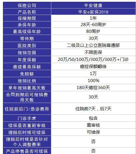 平安e家保醫療險測評
