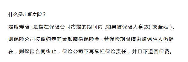 什麼是定期壽險